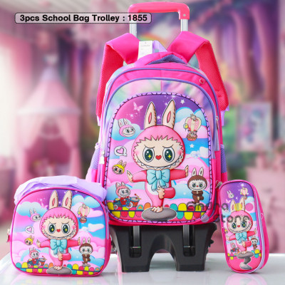 3pcs School Bag Trolley : 1855